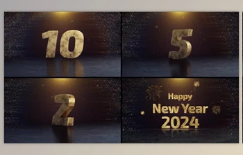 Download New Year Countdown <span class='badge badge-warning'>2024</span> (Videohive 49920548) - AE Project