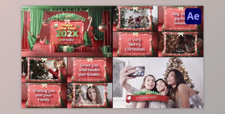 Download Christmas Greeting Scenes for After Effects (Videohive 49961745) - AE Project