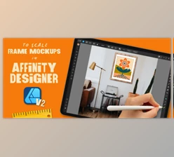 Download Graphic Design | To Scale Frame Mockups in Affinity Designer for iPad V2
