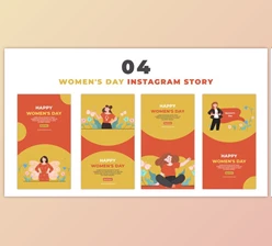 Download Women’s Day Flat Character Instagram Story (Videohive 47393268) - AE Project