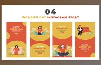 Download Women’s Day Flat <span class='badge badge-warning'>Character</span> Instagram Story (Videohive 47393268) - AE Project
