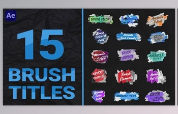 Download Brush Titles <span class='badge badge-warning'>Pack</span> (Videohive 47277836) - AE Project