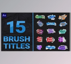 Download Brush Titles Pack (Videohive 47277836) - AE Project