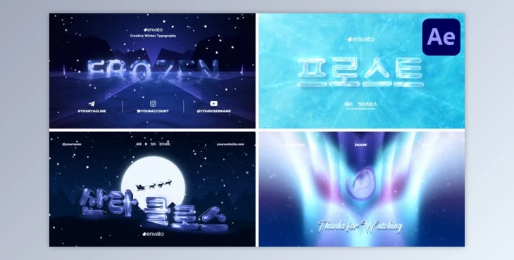 Download Winter Typography for After Effects (Videohive 49961797) - AE Project