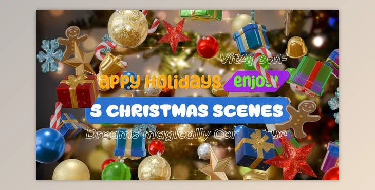 Download 5 Christmas Scenes (Videohive 49982563) - AE Project