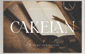 Download <span class='badge badge-warning'>Cakelan</span> Serif Typeface