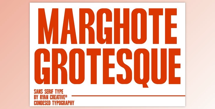 Download Marghote Grotesque - Condensed Bold Sans Serif Typeface