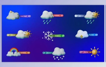 Download Weather 3D Titles <span class='badge badge-warning'>Pack</span> (Videohive 49826167) - AE Project