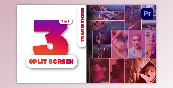 Download Multiscreen Transitions – 3 Split Screen – Vol. 01 (Videohive 49409706)