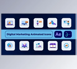 Download Digital Marketing Animated Icons (Videohive 49999017) - AE Project