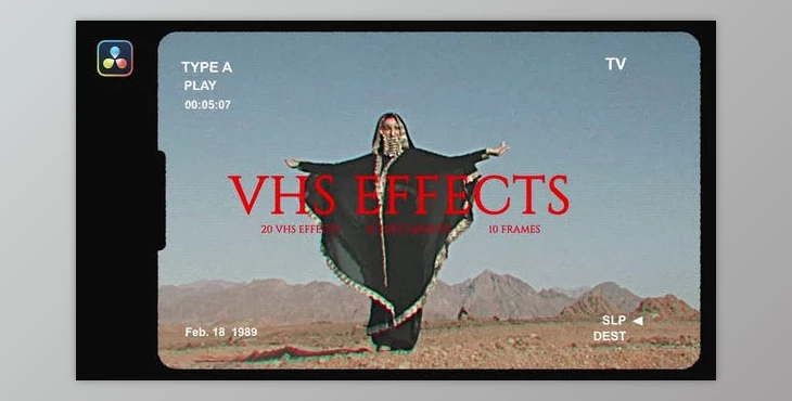 Download VHS Effects DaVinci Resolve (Videohive 49980941)