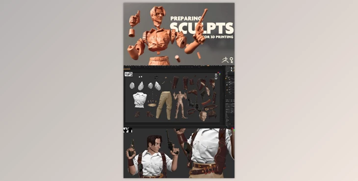 Download Preparing sculpts for 3d printing