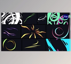 Download Ribbon and Line Motion Elements [After Effects] (Videohive 50043389) - AE Project