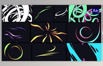 Download Ribbon and Line <span class='badge badge-warning'>Motion</span> Elements [After Effects] (Videohive 50043389) - AE Project