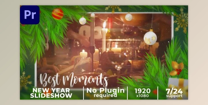 Download Lovely Christmas Slideshow || New Year Slideshow MOGRT (Videohive 50031701)