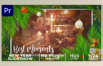 Download Lovely Christmas Slideshow || <span class='badge badge-warning'>New</span> Year Slideshow MOGRT (Videohive 50031701)