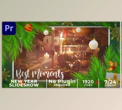 Download Lovely Christmas Slideshow || New Year Slideshow MOGRT (Videohive 50031701)
