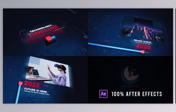 Download <span class='badge badge-warning'>Technology</span> Timeline (Videohive 50061124) - AE Project