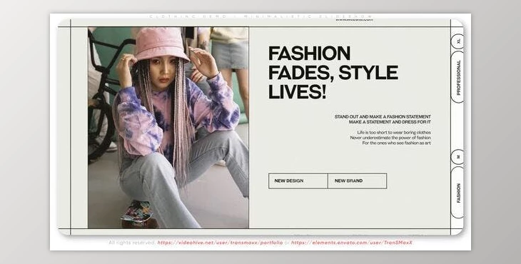 Download Clothing Demo - Minimalistic Slideshow (Videohive 50043223) - AE Project