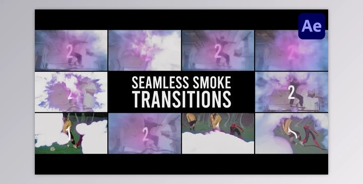 Download Smoke Seamless Transitions for After Effects (Videohive 50053461) - AE Project
