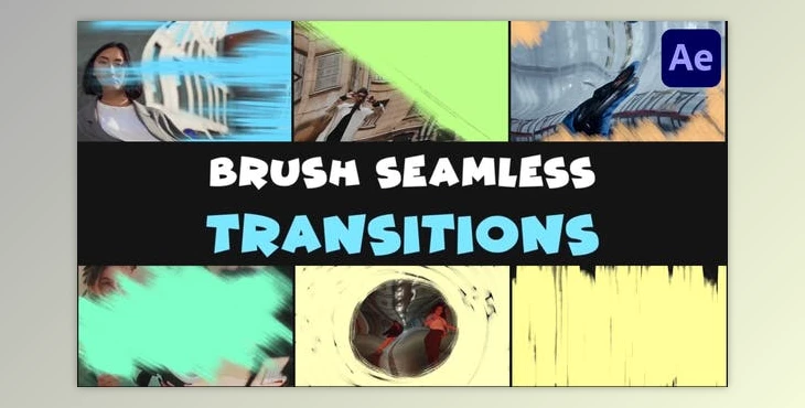 Download Seamless Brush Transitions | After Effects (Videohive 50027152) - AE Project