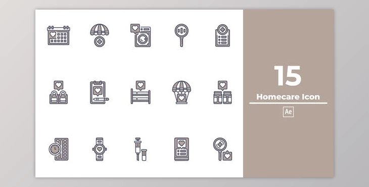 Download Homecare Icon After Effects (Videohive 50076036) - AE Project