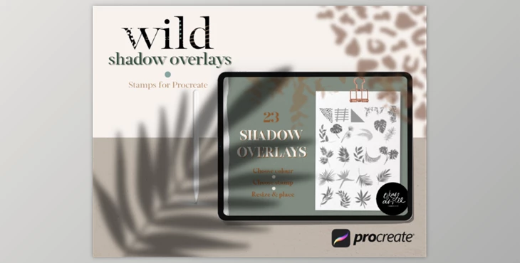 Download Wild Shadow Overlays for Procreate