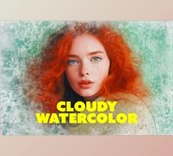 Download Cloudy Watercolor Photoshop Effect