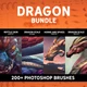 Download Dragon Bundle – 200+ Photoshop Brushes