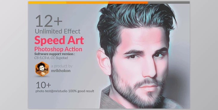 Download Speed Art Photoshop Action