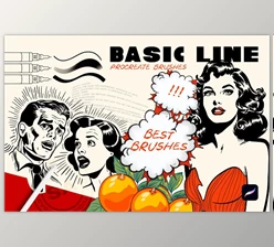 Download Creativemarket – Procreate Basic Line for Sketch