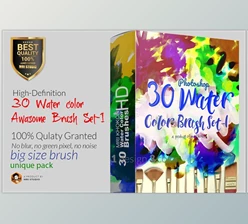Download Water Color Awesome Brush Set-1