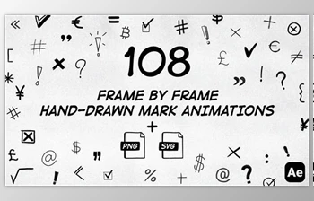 Download 108 Frame By Frame Animated Marks <span class='badge badge-warning'>Pack</span> (<span class='badge badge-warning'>Videohive</span> 50034230) - AE Project