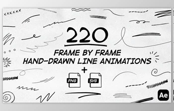 Download 220 <span class='badge badge-warning'>Frame</span> By <span class='badge badge-warning'>Frame</span> Animated Lines (Videohive 50034074) - AE Project