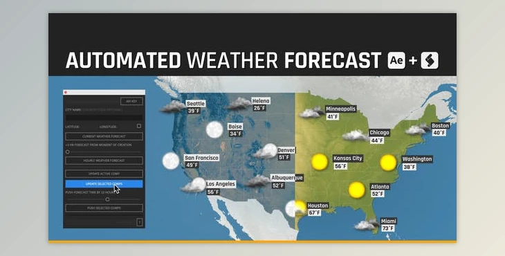 Download Automated WEATHER Forecast – Script and Template VH-44614632
