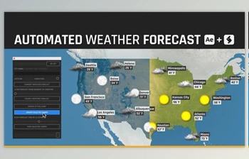 Download Automated WEATHER Forecast – <span class='badge badge-warning'>Script</span> and Template for After Effects (Videohive 44614632) - AE Project