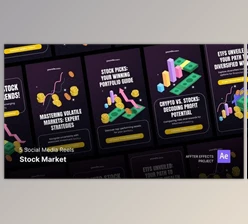 Download Social Media Reels – Stock Market After Effects Template (Videohive 50082551) - AE Project