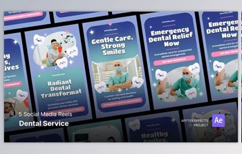 Download Social <span class='badge badge-warning'>Media</span> Reels – Dental Service After Effects Template (Videohive 50070965) - AE Project