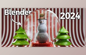 Download Learn <span class='badge badge-warning'>Modeling</span> in Blender 4: Create Realistic Holiday Terrarium