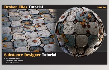 Download Artstation – <span class='badge badge-warning'>Broken</span> Tiles Tutorial – VOL 01