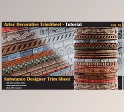 Download Artstation – Aztec Trim Sheet Tutorial – VOL 16