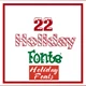 Download 22 Most Wanted Holiday Fonts Pack