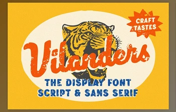 Download Vilanders - Vintage <span class='badge badge-warning'>Stamp</span> Font - CreativeMarket 91581354