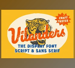 Download Vilanders - Vintage Stamp Font - CreativeMarket 91581354