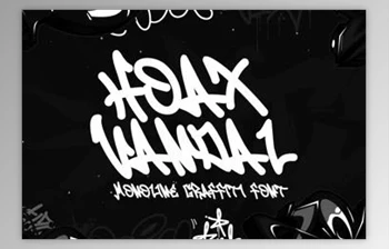 Download Hoax Vandal - Monoline Graffiti <span class='badge badge-warning'>Font</span>