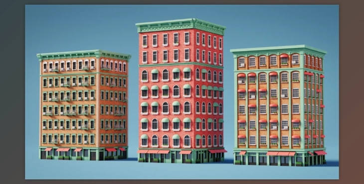 Download Procedural buildings with Geometry Nodes – Blender