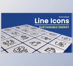 Download 50 Animated Sustainable Energy Line Icons (Videohive 50120969) - AE Project