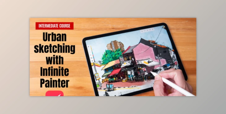 Download Urban sketching with Infinite Painter