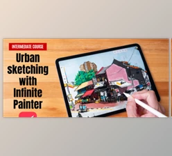 Download Urban sketching with Infinite Painter