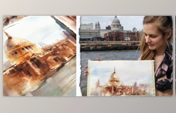 Download Urban Watercolor <span class='badge badge-warning'>Quick</span> Sketching: Paint in Loose Style and Simplify Details